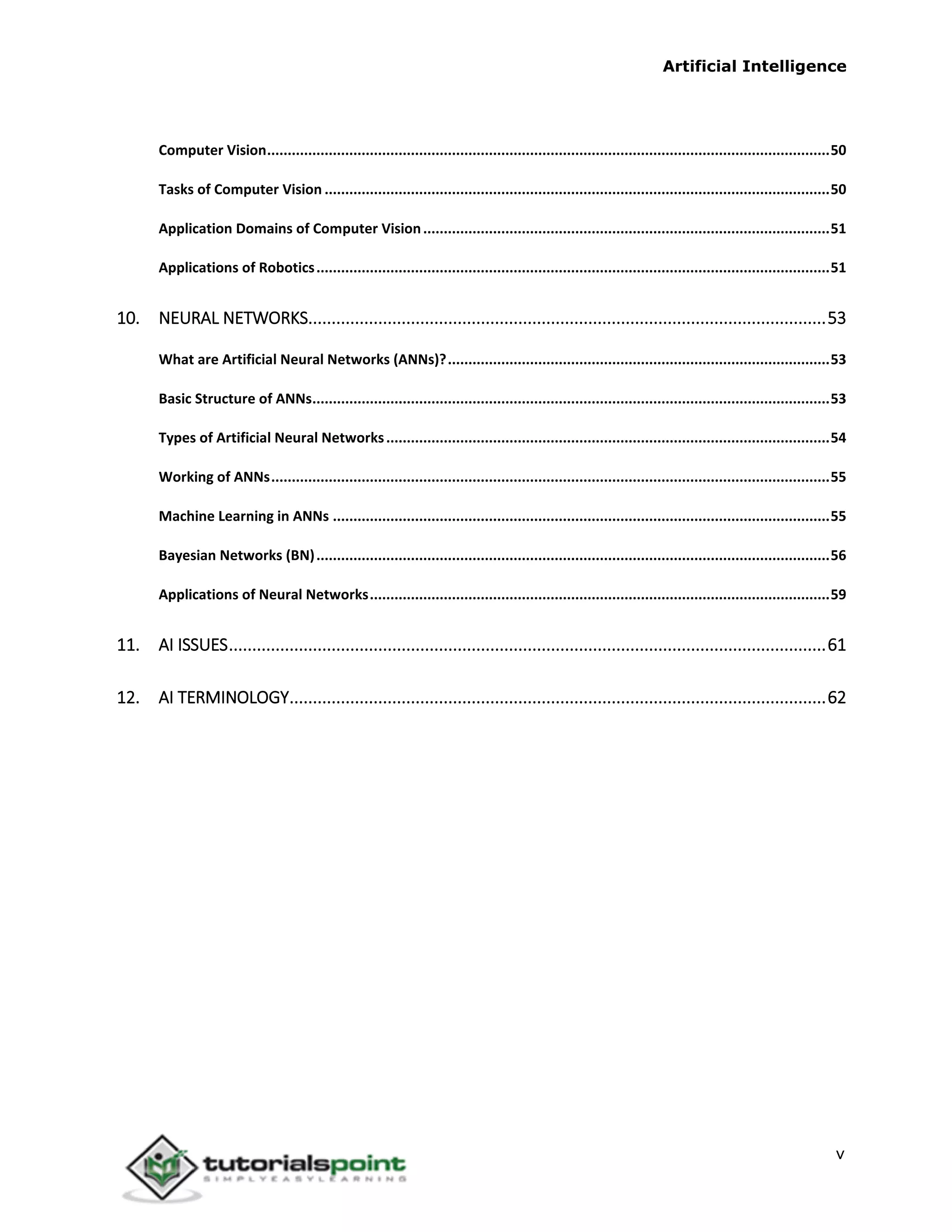 ARTIFICIAL INTELLIGENCE TUTORIAL FOR BEGINNERS PDF visual data 6