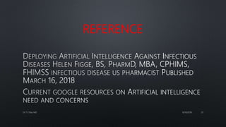 ARTIFICIAL Intelligence IN INFECTIOUS DISEASES | PPTX