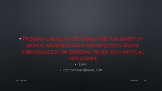 ARTIFICIAL Intelligence IN INFECTIOUS DISEASES | PPTX