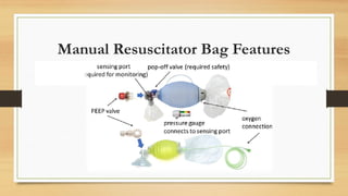 Manual Resuscitator Bag Features
 