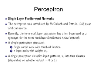 Perceptron
 