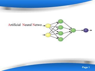 Page 1
Artificial Neural Network
 