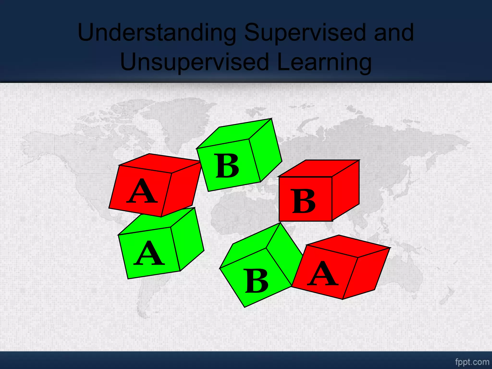 Understanding Supervised and Unsupervised Learning A BA B A B 