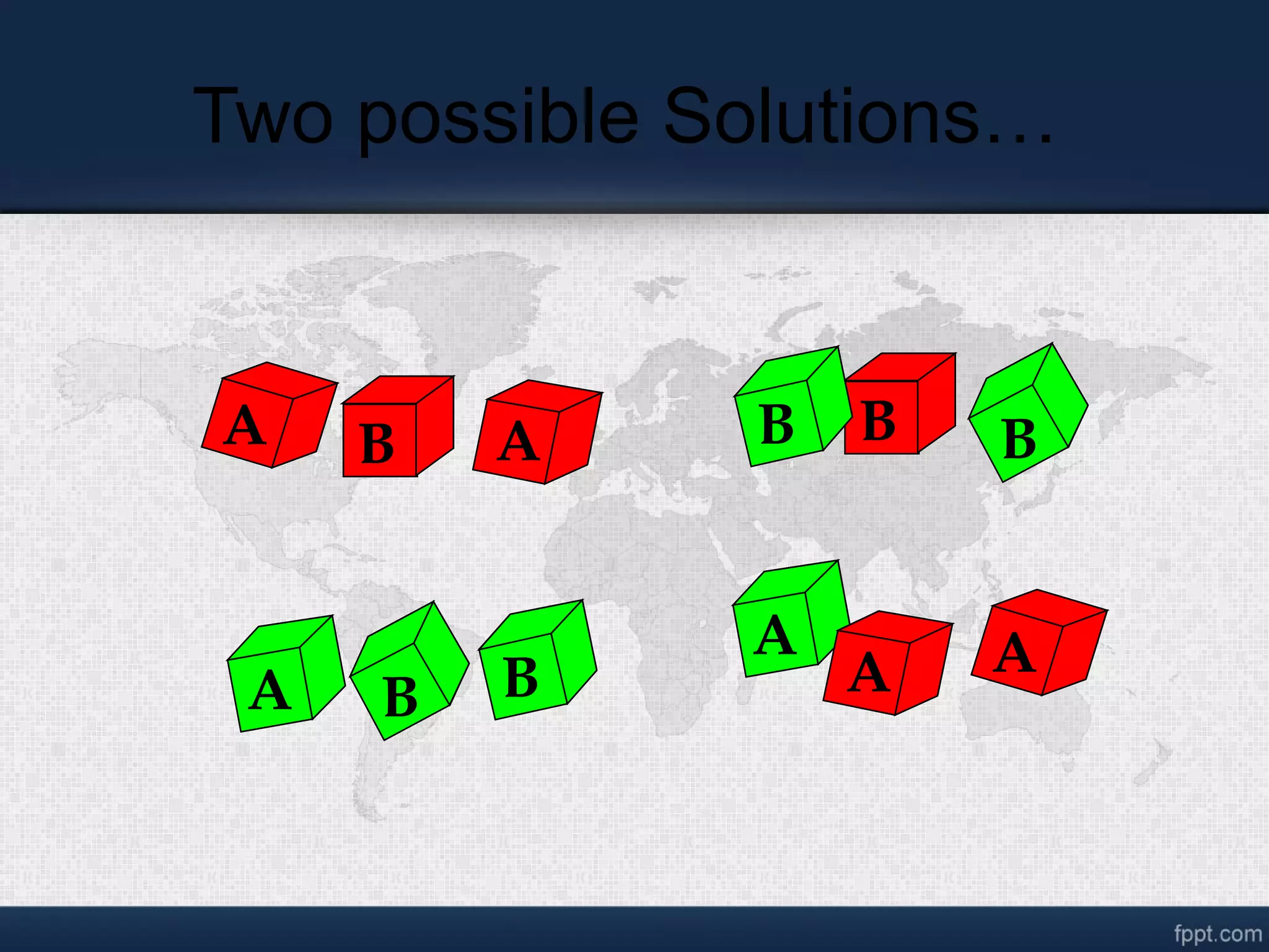 Two possible Solutions… A B A B A B A B A B A B 