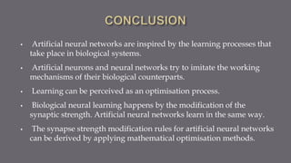 Artificial Neural Networks ppt.pptx for final sem cse | PPTX