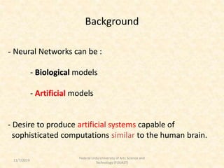 Artificial neural networks slides | PPT