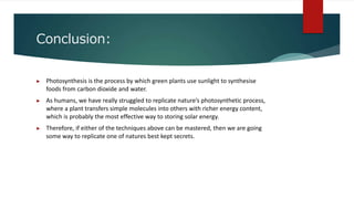 artificial photosynthasis.pptx