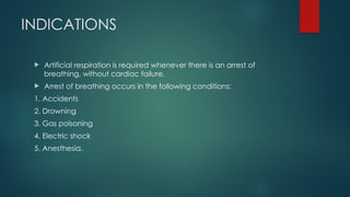 ARTIFICIAL RESPIRATION- POWERPOINT PRESENTATION | PPTX