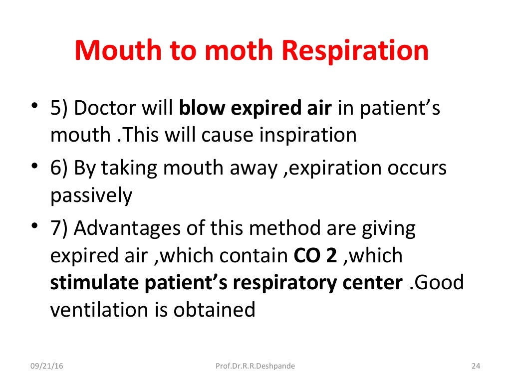 Artificial respiration