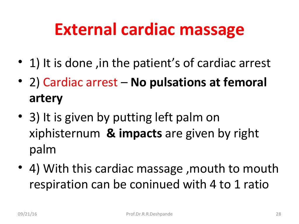 Artificial respiration