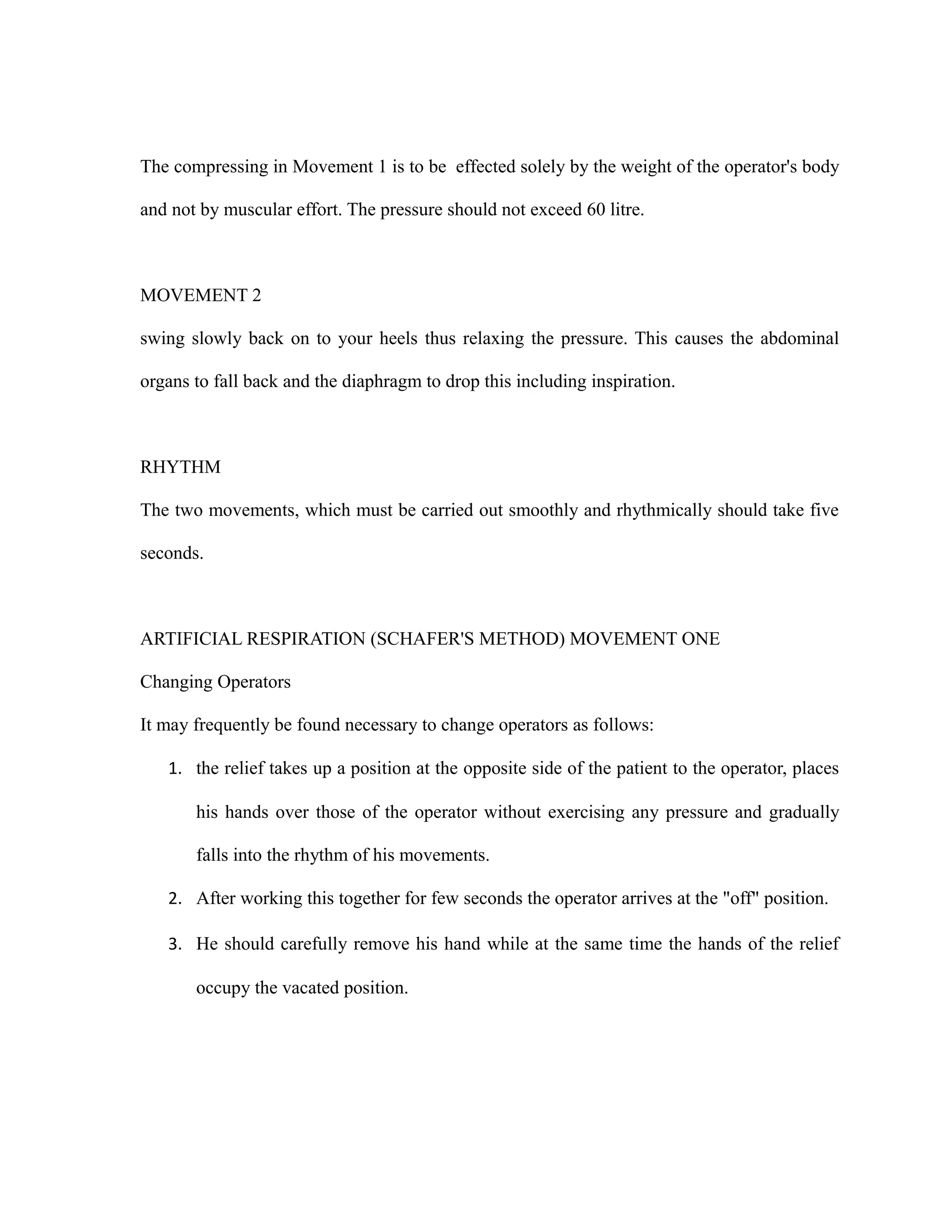 Artificial resuscitation | RTF