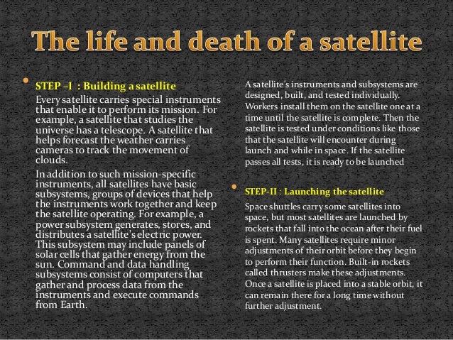 Satellites research paper