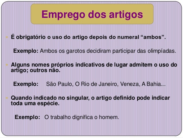 Artigo definido