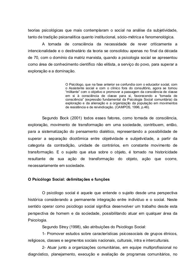 Artigo psicologia