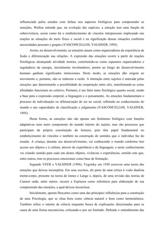 O Estudo das Emoções e a Teoria da Complexidade