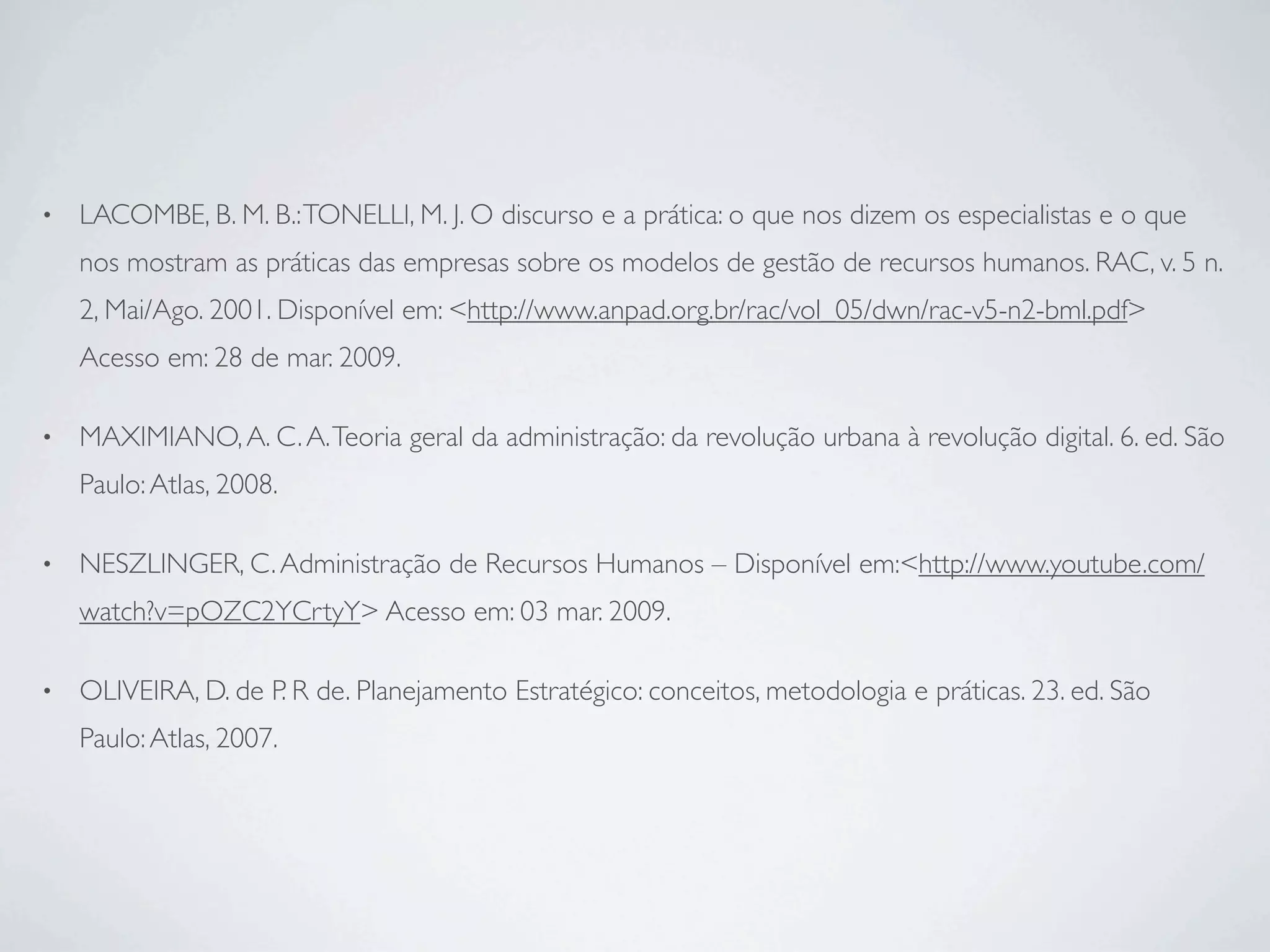 Acões da Consultoria em Gestão de Pessoas em diferentes cenários administratitvos