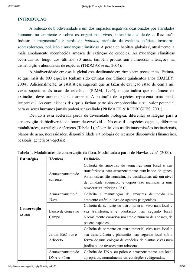 Educacao ambiental artigos