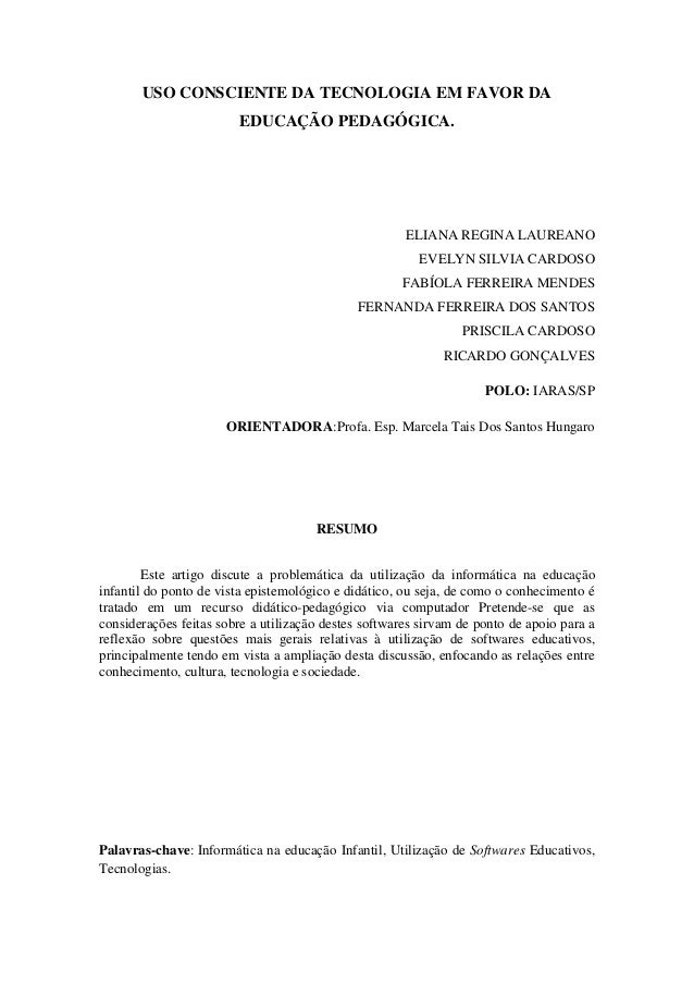 Artigos em educacao