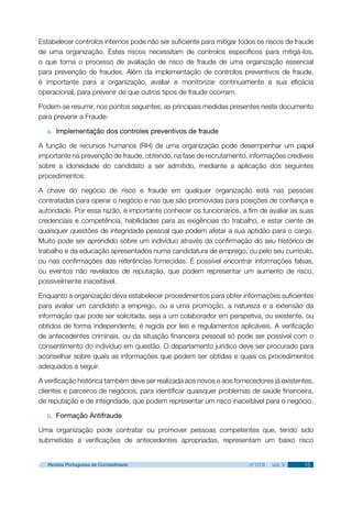 A Prevenção de Fraude e a Afirmação da Auditoria Forense | PDF