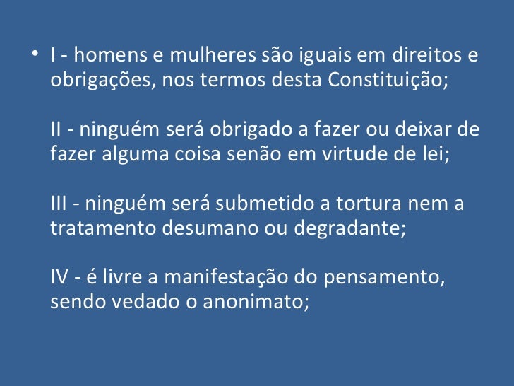 Artigo 5 constituicao brasileira