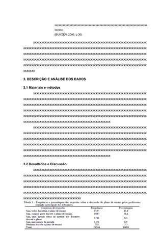 xxxxxxxxxxxxxxxxxxxxxxxxxxxxxxxxxxxxxxxxxxxxxxxxxxxxxxxxxxxxxxxxxxxx
xxxxxx
(BUNZEN, 2006, p.30)
xxxxxxxxxxxxxxxxxxxxxxxxxxxxxxxxxxxxxxxxxxxxxxxxxxxxxxxxxxxxxxxxxxxxx
xxxxxxxxxxxxxxxxxxxxxxxxxxxxxxxxxxxxxxxxxxxxxxxxxxxxxxxxxxxxxxxxxxxxxxxxxxx
xxxxxxxxxxxxxxxxxxxxxxxxxxxxxxxxxxxxxxxxxxxxxxxxxxxxxxxxxxxxxxxxxxxxxxxxxxx
xxxxxxxxxxxxxxxxxxxxxxxxxxxxxxxxxxxxxxxxxxxxxxxxxxxxxxxxxxxxxxxxxxxxxxxxxxx
xxxxxxxxxxxxxxxxxxxxxxxxxxxxxxxxxxxxxxxxxxxxxxxxxxxxxxxxxxxxxxxxxxxxxxxxxxx
xxxxxxx
3. DESCRIÇÃO E ANÁLISE DOS DADOS
3.1 Materiais e métodos
xxxxxxxxxxxxxxxxxxxxxxxxxxxxxxxxxxxxxxxxxxxxxxxxxxxxxxxxxxxxxxxxxxxxx
xxxxxxxxxxxxxxxxxxxxxxxxxxxxxxxxxxxxxxxxxxxxxxxxxxxxxxxxxxxxxxxxxxxxxxxxxxx
xxxxxxxxxxxxxxxxxxxxxxxxxxxxxxxxxxxxxxxxxxxxxxxxxxxxxxxxxxxxxxxxxxxxxxxxxxx
xxxxxxxxxxxxxxxxxxxxxxxxxxxxxxxxxxxxxxxxxxxxxxxxxxxxxxxxxxxxxxxxxxxxxxxxxxx
xxxxxxxxxxxxxxxxxxxxxxxxxxxxxxxxxxxxxxxxxxxxxxxxxxxxxxxxxxxxxxxxxxxxxxxxxxx
xxxxxxxxxxxxxxxxxxxxxxxxxxxxxxxxxxxxxxxxxxxxxxxxxxxxx
xxxxxxxxxxxxxxxxxxxxxxxxxxxxxxxxxxxxxxxxxxxxxxxxxxxxxxxxxxxxxxxxxxxxx
xxxxxxxxxxxxxxxxxxxxxxxxxxxxxxxxxxxxxxxxxxxxxxxxxxxxxxxxxxxxxxxxxxxxxxxxxxx
xxxxxxxxxxxxxxxxxxxxxxxxxxxxxxxxxxxxxxxxxxxxxxxxxxxxxxxxxxxxxxxxxxxxxxxxxxx
xxxxxxxxxxxxxxxxxxxxxxxxxxxxxxxxxxxxxxxxxxxxxxxxxxxxxxxxxxxxxxxxxxxxxxxxxxx
xxxxxxxxxxxxxxxxxxxxxxxxxxxxxxxxxxxxxxxxxxxxxxxxxxxxxxxxxxxxxxxxxxxxxxxxxxx
xxxxxxxxxxxxxxxxxxxxxxxxxxxxxxxxxxxxxxxxxxxxxxxxxxxxx
3.2 Resultados e Discussão
xxxxxxxxxxxxxxxxxxxxxxxxxxxxxxxxxxxxxxxxxxxxxxxxxxxxxxxxxxxxxxxxxxxxx
xxxxxxxxxxxxxxxxxxxxxxxxxxxxxxxxxxxxxxxxxxxxxxxxxxxxxxxxxxxxxxxxxxxxxxxxxxx
xxxxxxxxxxxxxxxxxxxxxxxxxxxxxxxxxxxxxxxxxxxxxxxxxxxxxxxxxxxxxxxxxxxxxxxxxxx
xxxxxxxxxxxxxxxxxxxxxxxxxxxxxxxxxxxxxxxxxxxxxxxxxxxxxxxxxxxxxxxxxxxxxxxxxxx
xxxxxxxxxxxxxxxxxxxxxxxxxxxxxxxxxxxxxxxxxxxxxxxxxxxxxxxxxxxxxxxxxxxxxxxxxxx
xxxxxxxxxxxxxxxxxxxxxxxxxxxxxxxxxxx
 
