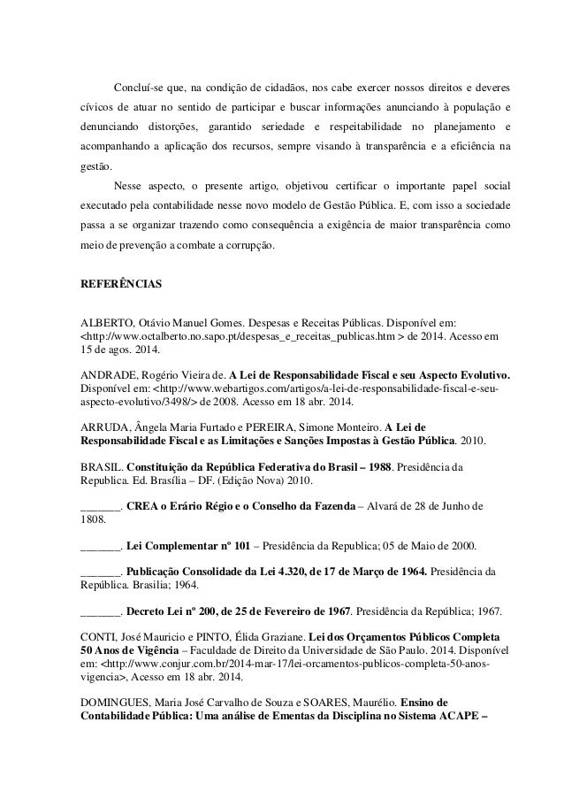 Artigo contabilidade