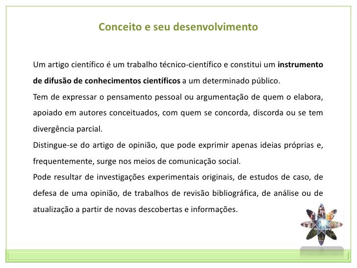 Artigo cientifico conceito