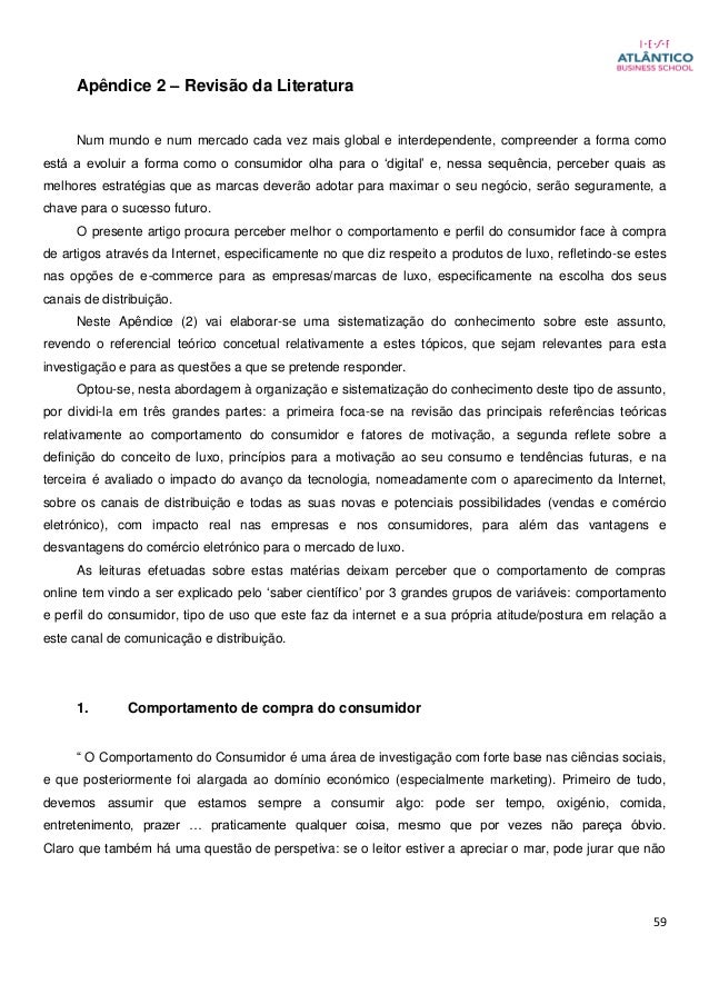 Venda de artigos