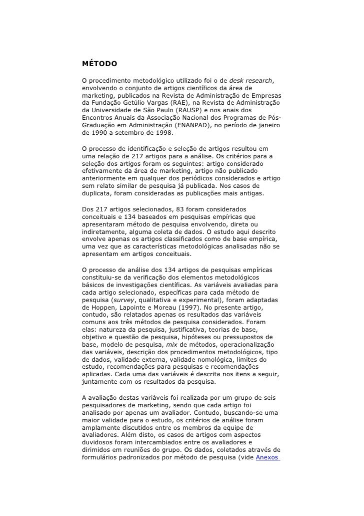 Artigos cientificos marketing