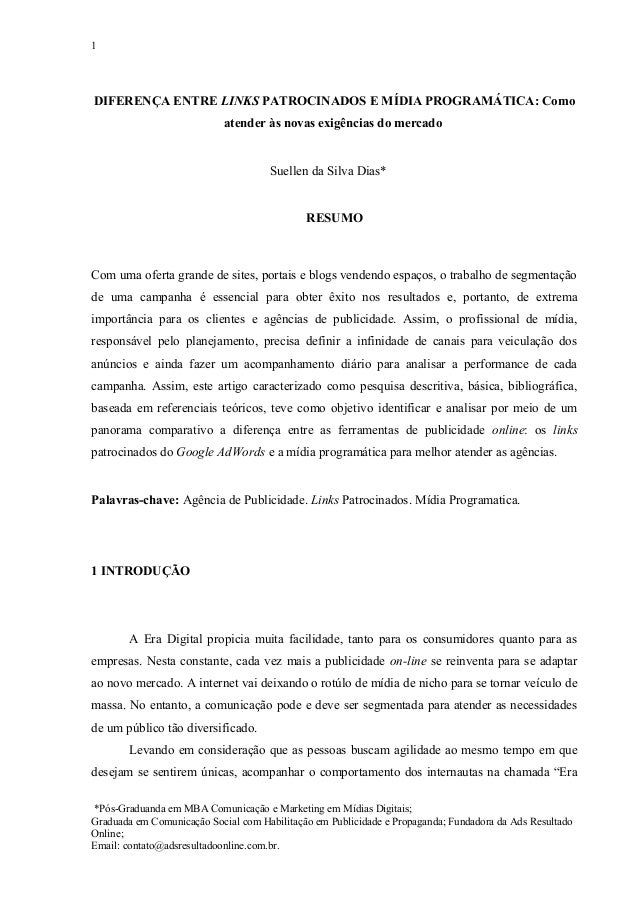 Diferenca entre artigo e monografia