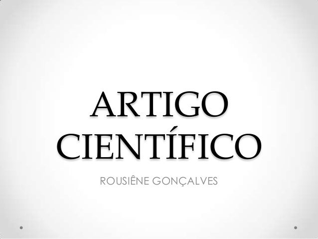 Fazer artigo