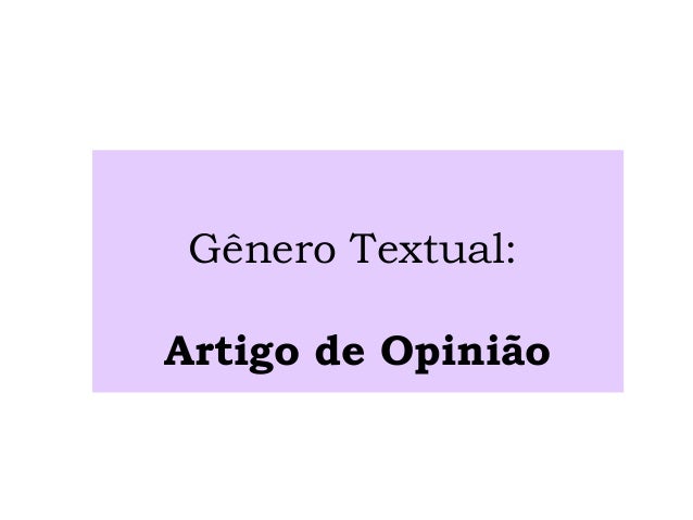 Artigo de opiniao sobre violencia