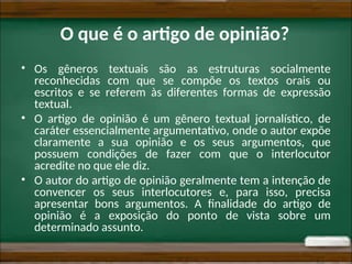 slide artigo de opinião para 9 ano .ppt