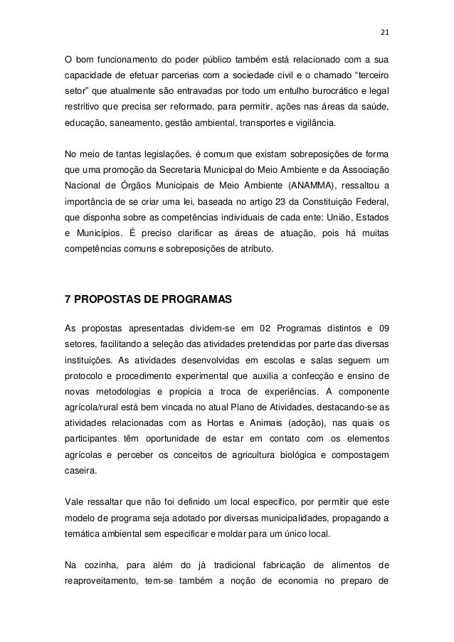 Educacao ambiental artigos