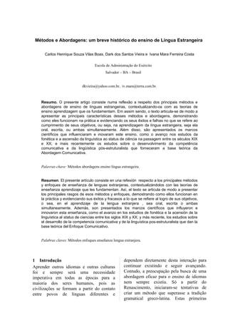 PDF) Análise e Comparação de Traduções: um Enfoque Pragmático