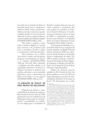 “O CORAÇÃO DE JESUS” DE
FREI BRUNO DE GILLONNAY
 