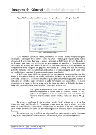 HISTÓRIAS EM QUADRINHOS COM JOVENS E ADULTOS CAMPONESES: ANÁLISE DE UMA ...