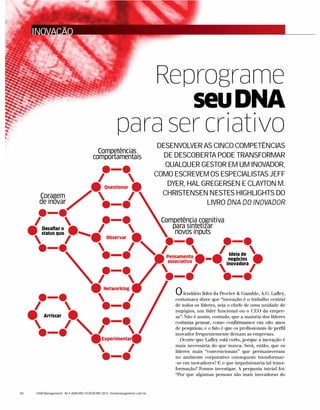 Artigo hsm dna inovador christensen | PDF