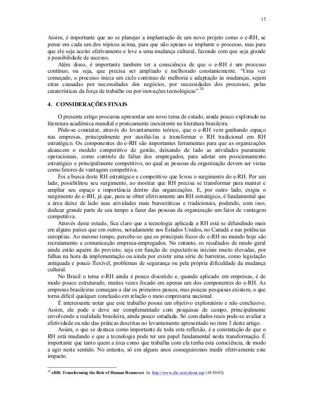 Artigo de rh