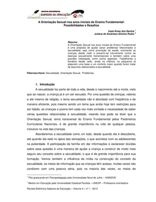PDF) Cor de pele e orientação sexual: Sentidos e discursos