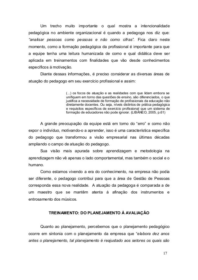Artigo pedagogia