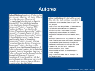 JAMA Pediatrics. 2014;168(3):228-233 
Autores 
 