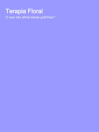 Artigos Terapia Holística