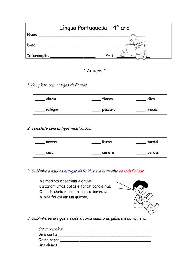 Artigos gramatica
