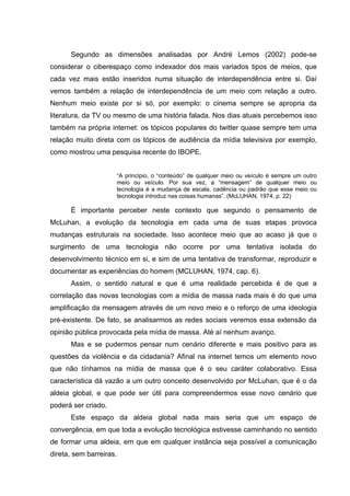Violência, Mídia e o Exercício da Cidadania.