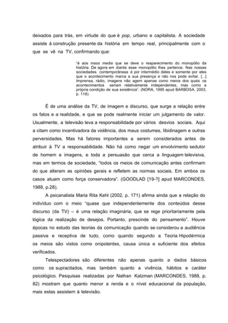 Violência e Mídia: uma abordagem do terror