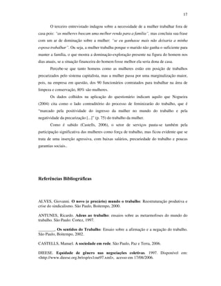 Artigo sobre terceirização