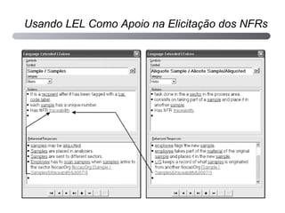 Usando LEL Como Apoio na Elicitação dos NFRs 