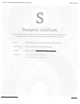 Artificial Intelligence - Implications for Business Strategy 2017-11-20. MIT- Sloan & CSAIL