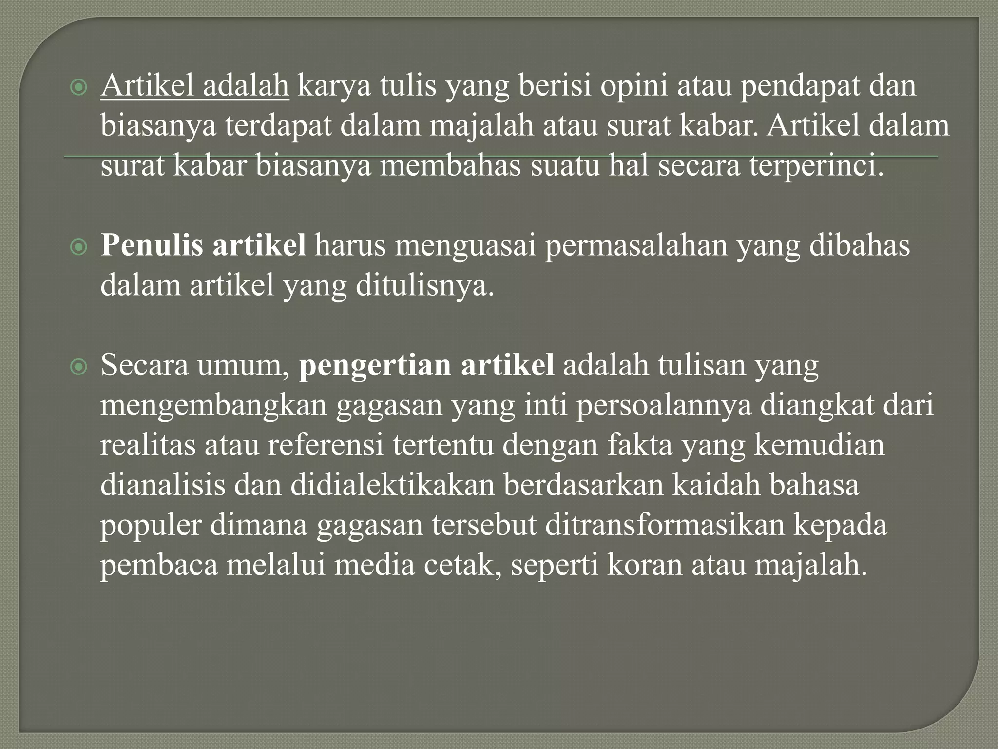 Artikel